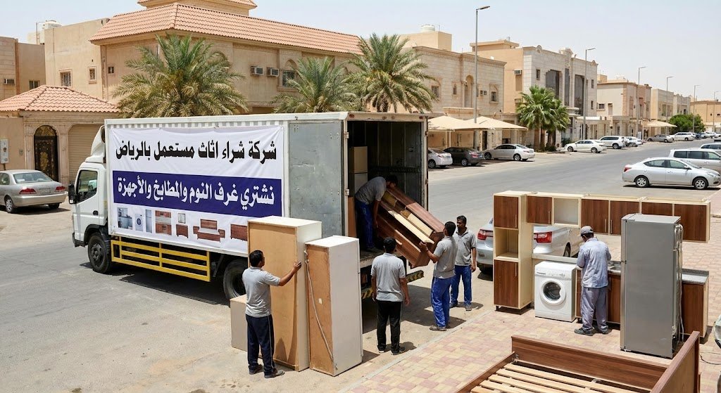 شركة شراء اثاث مستعمل بالرياض عمالة محترفة وسيارات نقل عفش